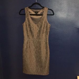 Banana Republic Gray Lace Floral Dress